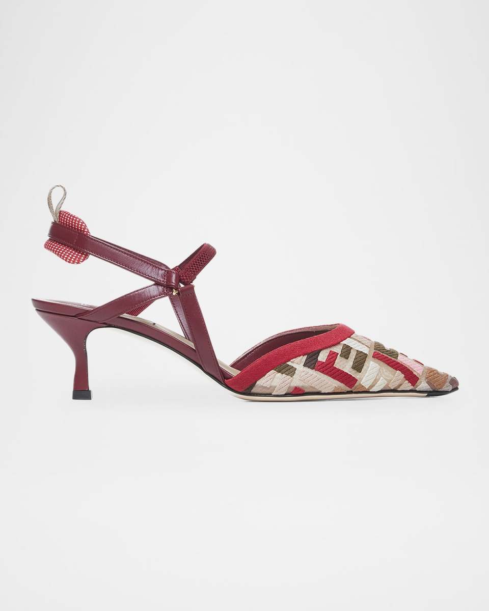 Colibri FF Pointed Slingback Kitten Pumps